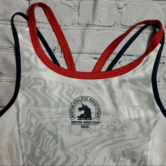 ADIDAS BOSTON MARATHON WOMENS RUNNING TANK SIZE SMALL JERSEY WHITE USA AEROREADY - Picture 3 of 4